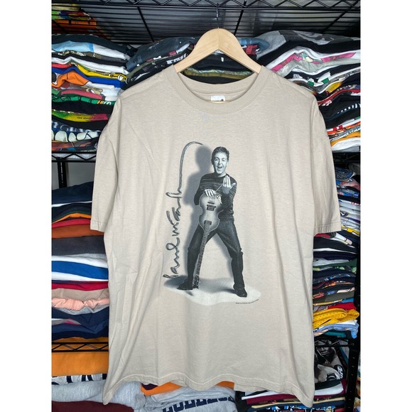 Y2K Paul McCartney 2002 Tour Men's XL Band T-Shirt - Picture 1 of 5